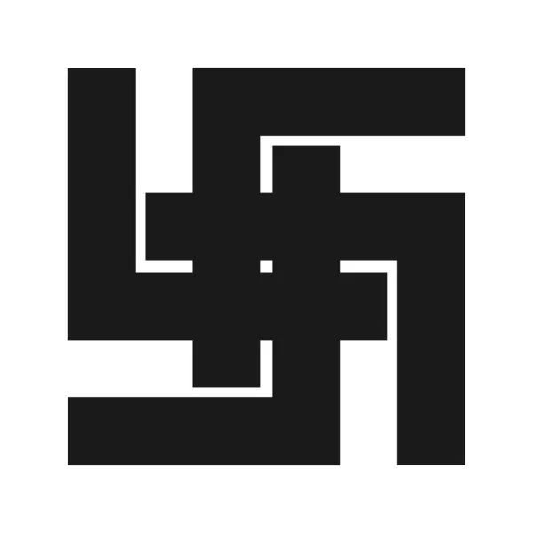 德语Swastika图标矢量图解设计 — 图库矢量图片