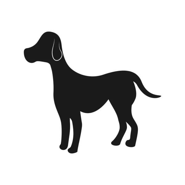 Hond Pictogram Vector Illustratie Symbool Ontwerp — Stockvector