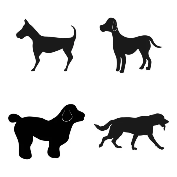犬のアイコンベクトルイラストシンボルデザイン — ストックベクタ