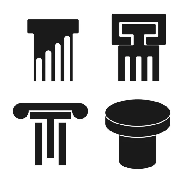 Стовпчик Логотип Векторний Дизайн Шаблону — стоковий вектор