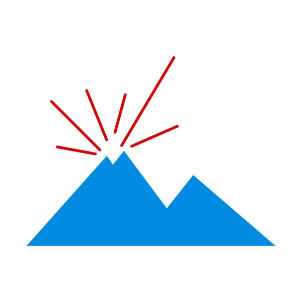 火山アイコンベクトルイラストデザイン — ストックベクタ