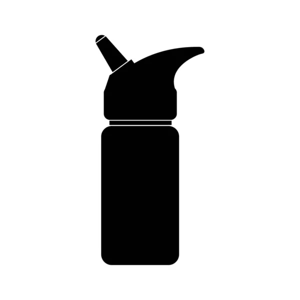 Drinking Water Bottles Icon Vector Illustration Template Design — Stock Vector