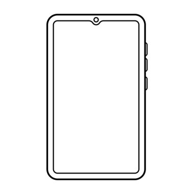 cep telefonu simgesi vektör çizimi