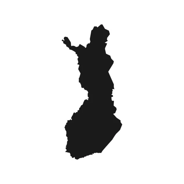 フィンランドマップアイコンベクターイラストデザイン — ストックベクタ