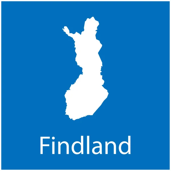 Дизайн Векторной Иконки Карты Финляндии — стоковый вектор
