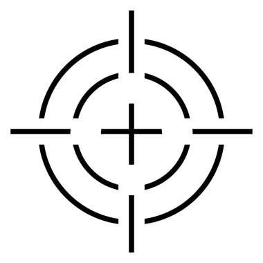 odak simgesi vektör illüstrasyon tasarımı