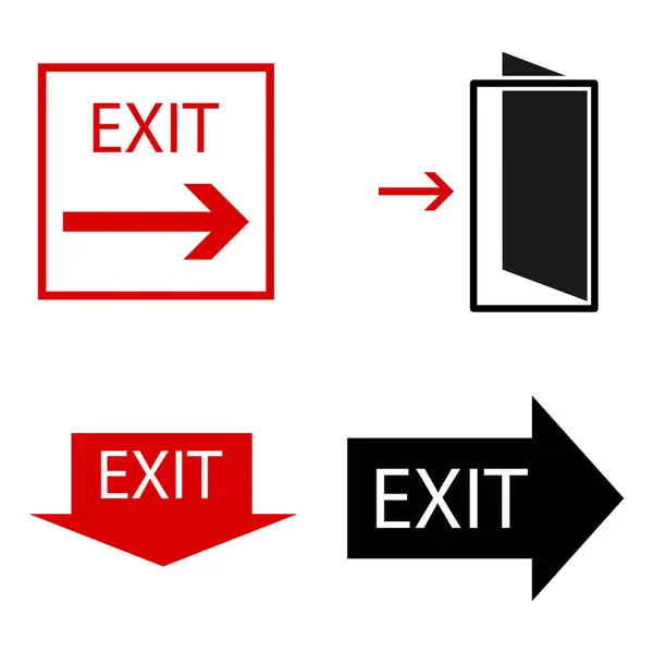Exit Icon Vektor Illustration Design — Stockvektor