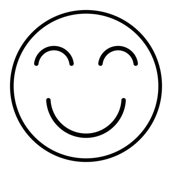 Faccina Smiley Icona Vettoriale Illustrazione Design — Vettoriale Stock