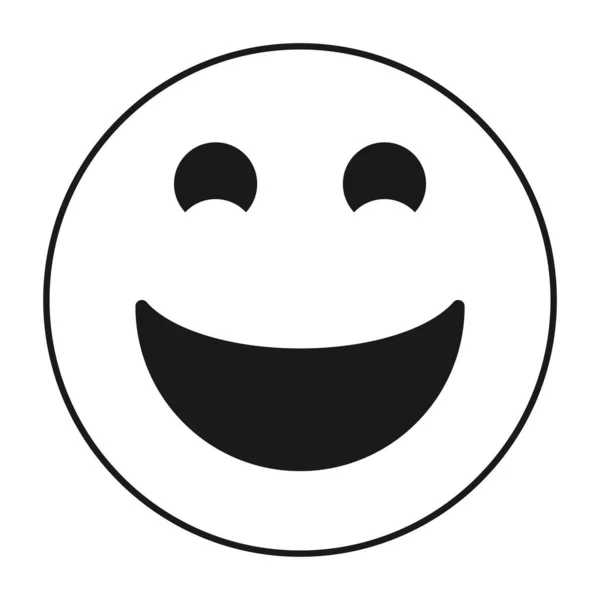 Smiley Gesicht Symbol Vektor Illustration Design — Stockvektor