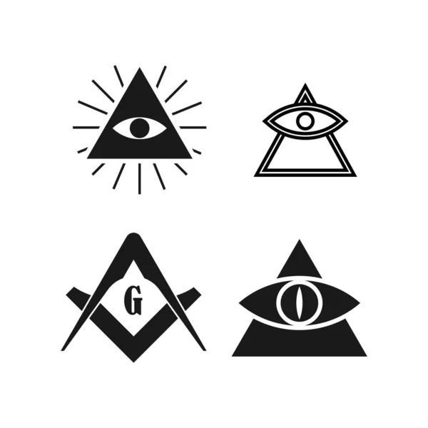 Masones Vector Icono Ilustración Símbolo Diseño — Archivo Imágenes Vectoriales