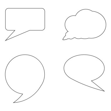 Konuşma balonu ikonu vektör illüstrasyon sembolü tasarımı