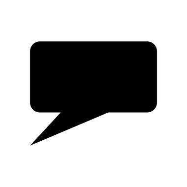 Konuşma balonu ikonu vektör illüstrasyon sembolü tasarımı