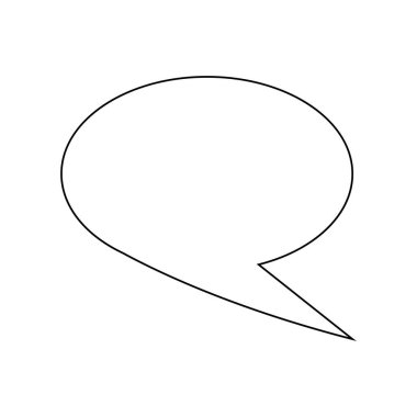 Konuşma balonu ikonu vektör illüstrasyon sembolü tasarımı