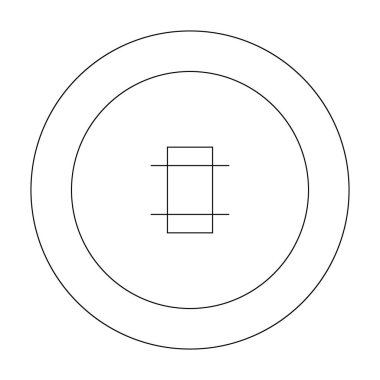 Kriket spor alanı ikon vektör illüstrasyon tasarımı