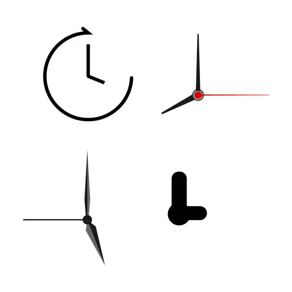 Дизайн Векторной Иллюстрации Часовой Стрелке — стоковый вектор