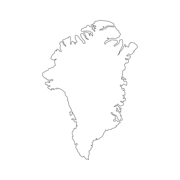 Grönlandskarta Ikon Vektor Illustration Design — Stock vektor