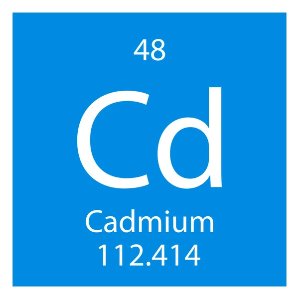 Cadmium Icoon Vektor Illustratie Ontwerp — Stockvector