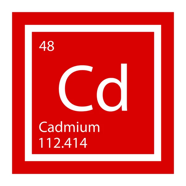 Cadmium Icon Vektor Illustration Design — Stockvektor