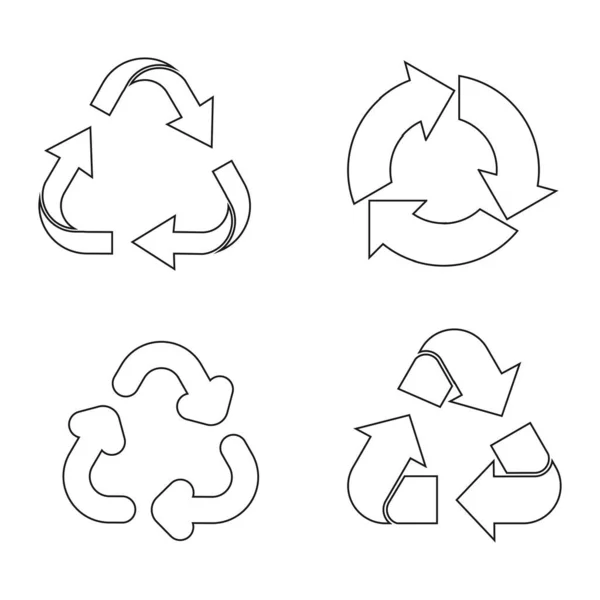 Recycling Symbol Vektor Illustration Design — Stockvektor