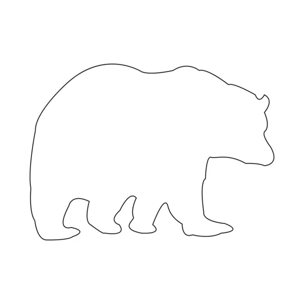 Niedźwiedź Ikona Wektor Ilustracja Projekt — Wektor stockowy