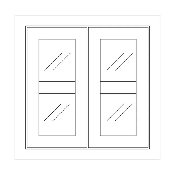 Fenster Symbol Vektor Illustration Symbol Design — Stockvektor