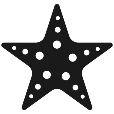 Yıldız balık simgesi vektör illüstrasyon tasarımı