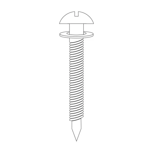 Bolt Icon Vector Illustration Symbol Design — Stok Vektör