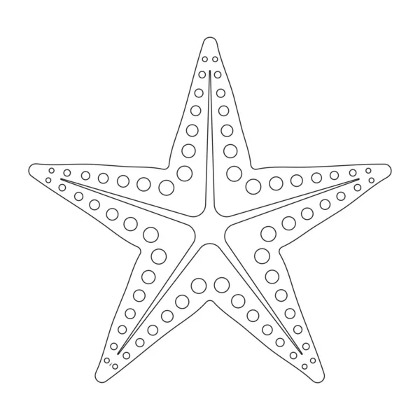 Desenho Símbolo Ilustração Ícone Peixe Estrela — Vetor de Stock