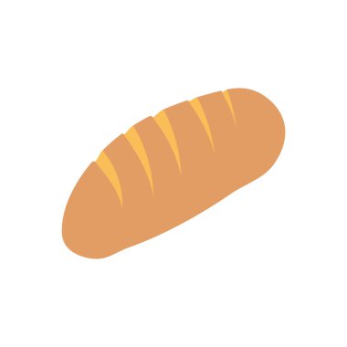 Ekmek simgesi vektör illüstrasyon şablonu tasarımı