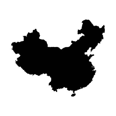Çince harita simgesi vektör illüstrasyon sembolü tasarımı