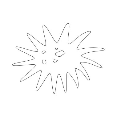 amoeba simge vektör illüstrasyon tasarımı