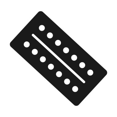 Ağız önleyici haplar ikon vektör illüstrasyon sembolü tasarımı