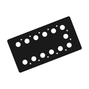 Ağız önleyici haplar ikon vektör illüstrasyon sembolü tasarımı