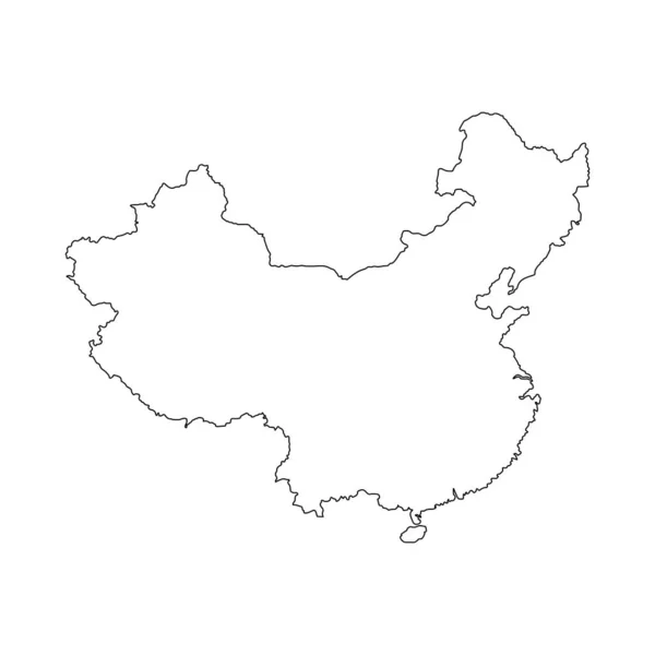Desenho Símbolo Ilustração Vetor Ícone Mapa Chinês —  Vetores de Stock