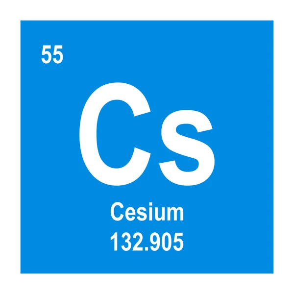 Cesium Pictogram Vector Illustratie Symbool Ontwerp — Stockvector
