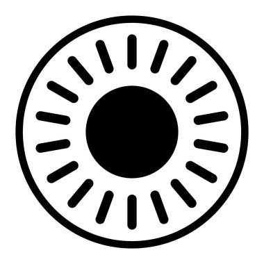 Kişi lens simgesi vektör illüstrasyon şablonu tasarımı