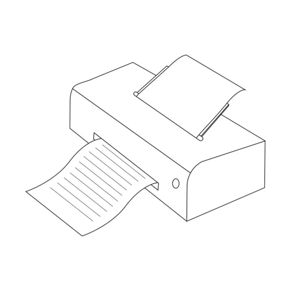 Drucker Symbol Vektor Illustration Symbol Design — Stockvektor