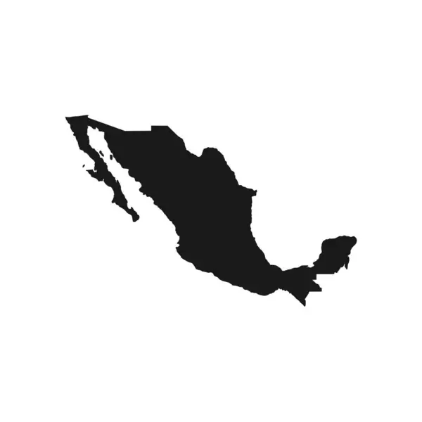 Carte Mexique Icône Vectoriel Illustration Design — Image vectorielle