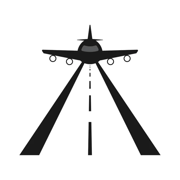 Ikona Wektora Pasa Startowego Ilustracja Symbol Projektu — Wektor stockowy