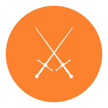 kılıç simgesi vektör çizimi tasarımı