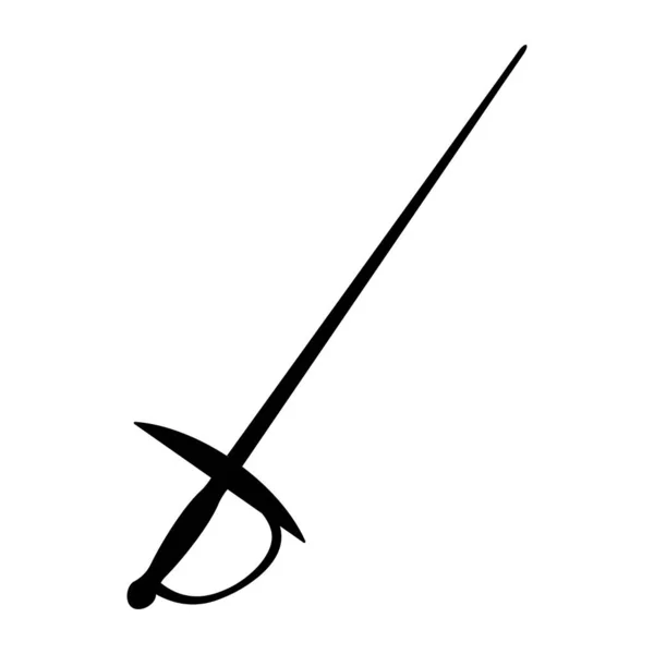 Fencing Sword Icon Vector Illustration Design — Stock Vector