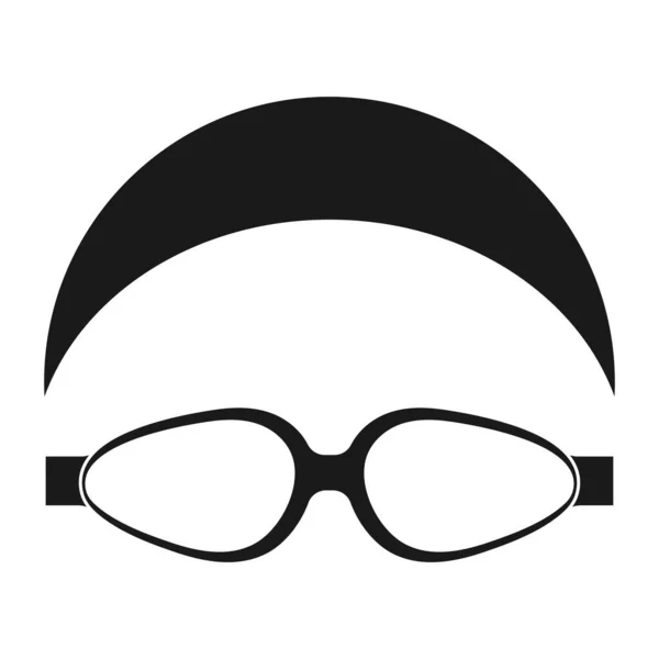 Gafas Natación Icono Vector Ilustración Símbolo Diseño — Vector de stock