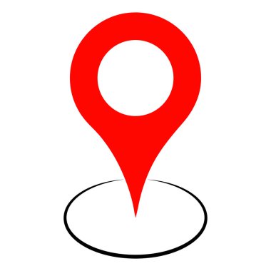 Harita İşaretleyici simgesi vektör illüstrasyon tasarımı