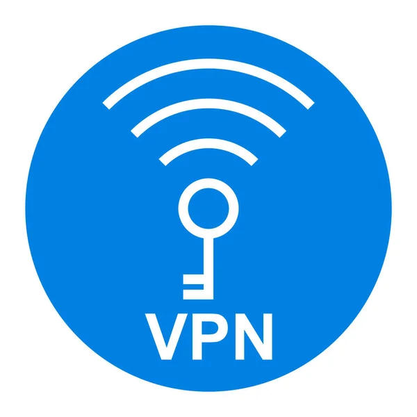 Vpnまたは仮想プライベートネットワークアイコン ベクトルイラストシンボルデザイン — ストックベクタ