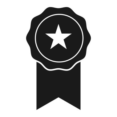 Madalya ikon vektör illüstrasyon tasarımı