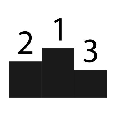 Podyum ikon vektör illüstrasyon tasarımı