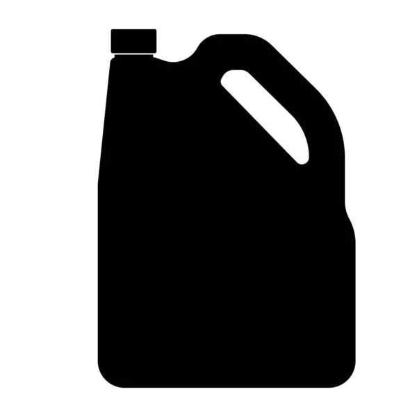 Μπουκάλι Λάδι Κινητήρα Εικονίδιο Διάνυσμα Εικονογράφηση Σχεδιασμό — Διανυσματικό Αρχείο