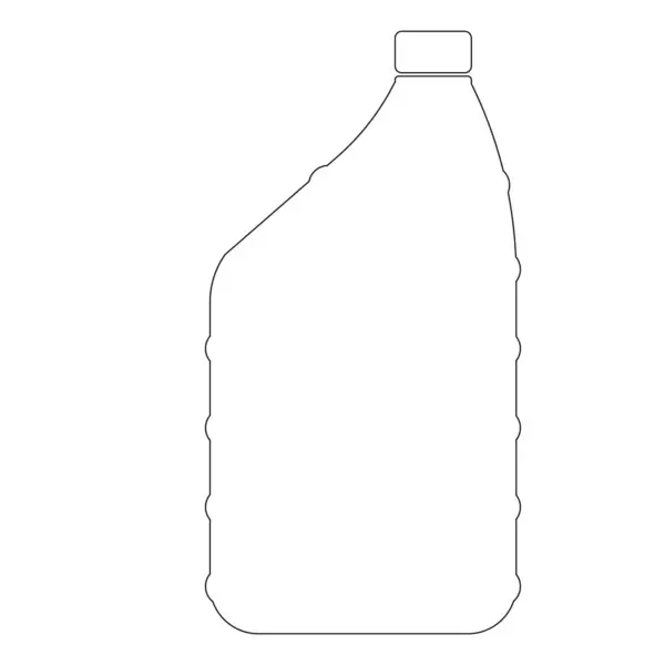 Μπουκάλι Λάδι Κινητήρα Εικονίδιο Διάνυσμα Εικονογράφηση Σχεδιασμό — Διανυσματικό Αρχείο