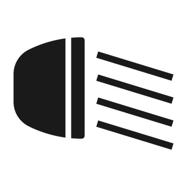 Araba aydınlatma simgesi vektör resmetme şablonu