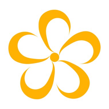 sevimli parlak modern hippi çiçek ikonu vektör çizim sembolü tasarımı